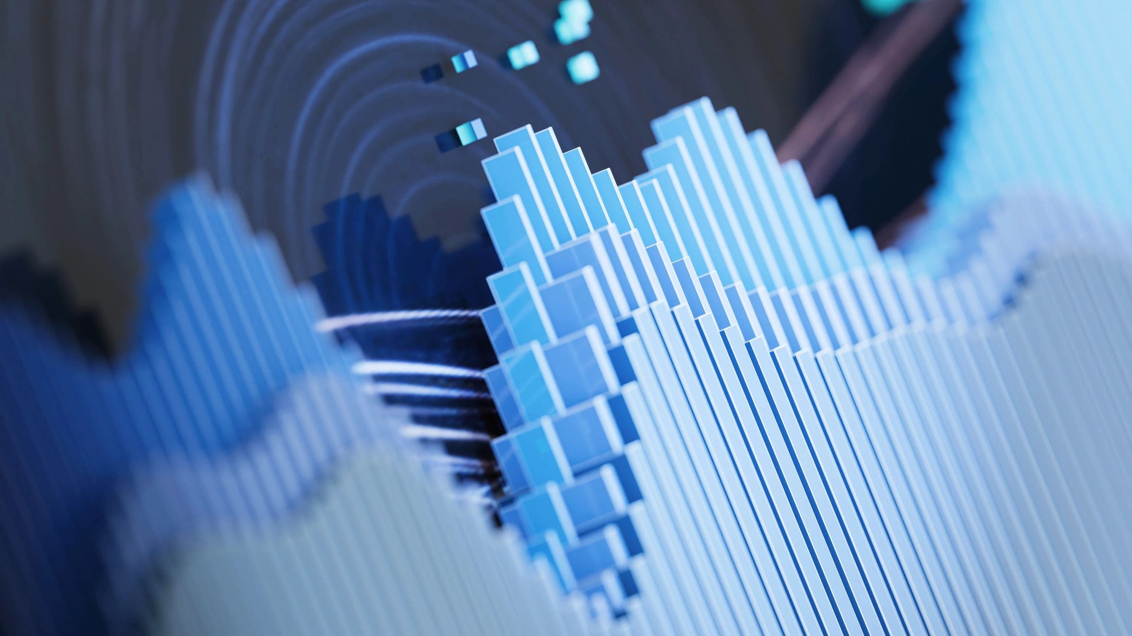 Abstract data visualization representing advanced analytics